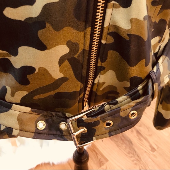 NWT Michael Kors Smoky Olive Cameo Cropped Jacket - Picture 10 of 10